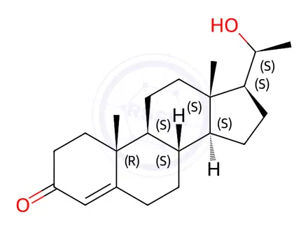 Chemical structure of Progesterone EP Impurity B