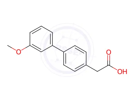 Chemical structure of [4-(3-Methoxyphenyl)phenyl]acetic acid