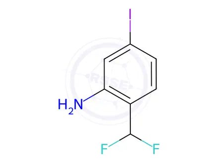 Chemical structure of 2-(Difluoromethyl)-5-iodoaniline