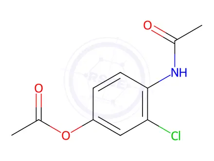 Chemical structure of 4-Acetamido-3-chlorophenyl Acetate