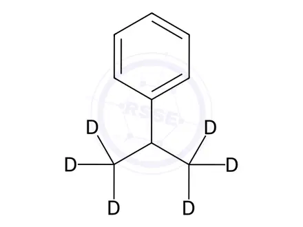 Chemical structure of 2-Phenylpropane-1,1,1,3,3,3-d6