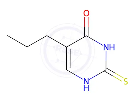 Chemical structure of 5-Propyl-2-thiouracil