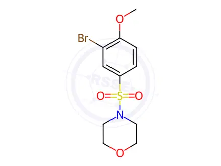 Chemical structure of 4-((3-Bromo-4-methoxyphenyl)sulfonyl)morpholine