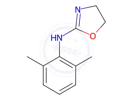 Chemical structure of 2-(2,6-Dimethylphenylimino)oxazolidine