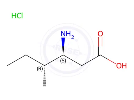 Chemical structure of (3S,4R)-3-amino-4-methylhexanoic acid hydrochloride