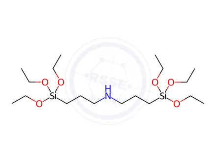 Chemical structure of Bis[3-(triethoxysilyl)propyl]amine