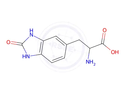 Chemical structure of 2-Amino-3-(2-oxo-2,3-dihydro-1h-1,3-benzodiazol-5-yl)propanoic acid