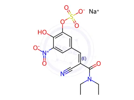 Chemical structure of Entacapone-3'-sulfate SodiuM Salt