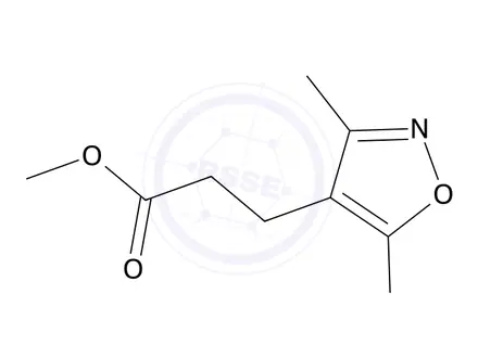 Chemical structure of methyl 3-(5-chloro-3-methyl-1,2-oxazol-4-yl)propanoate