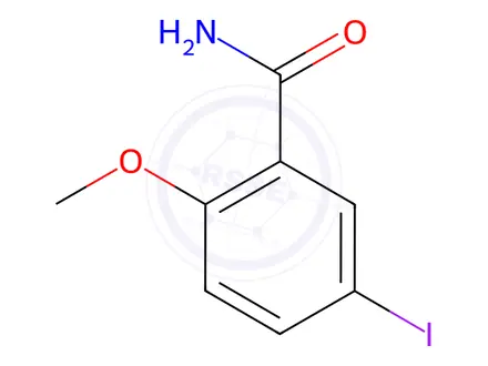 Chemical structure of Benzamide, 5-iodo-2-methoxy-