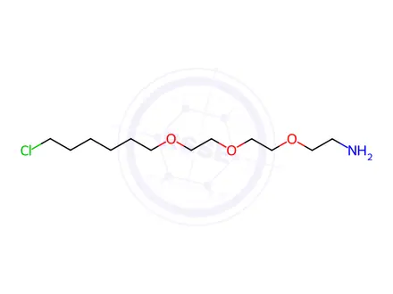Chemical structure of Ethanamine, 2-[2-[2-[(6-chlorohexyl)oxy]ethoxy]ethoxy]