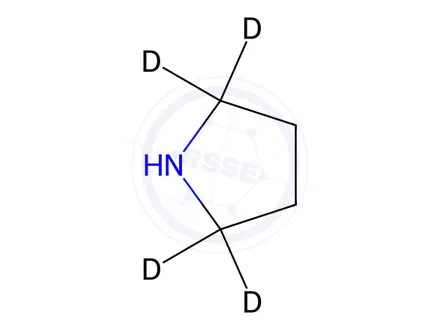 Chemical structure of Pyrrolidine-2,2,5,5-D4