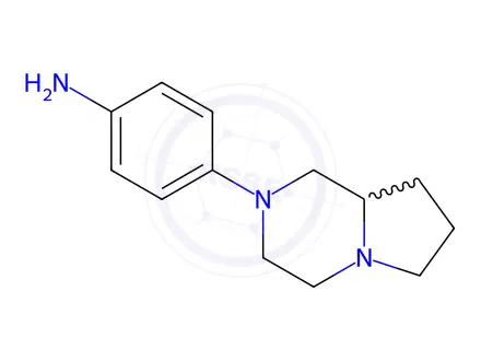 Chemical structure of 4-{octahydropyrrolo[1,2-a]piperazin-2-yl}aniline