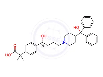 Chemical structure of (R)-Fexofenadine