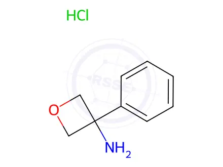 Chemical structure of 3-Phenyloxetan-3-amine hydrochloride