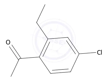 Chemical structure of 1-(4-Chloro-2-ethylphenyl)ethanone