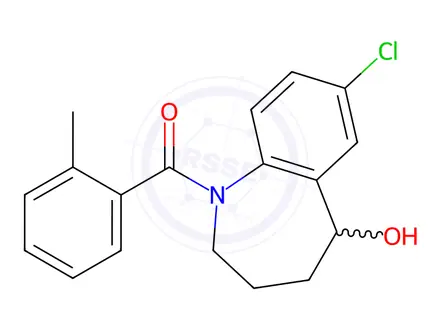 Chemical structure of (7-Chloro-5-hydroxy-2,3,4,5-tetrahydro-1H-benzo[b]azepin-1-yl)(o-tolyl)methanone