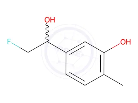 Chemical structure of α-(Fluoromethyl)-3-hydroxy-4-methylbenzenemethanol