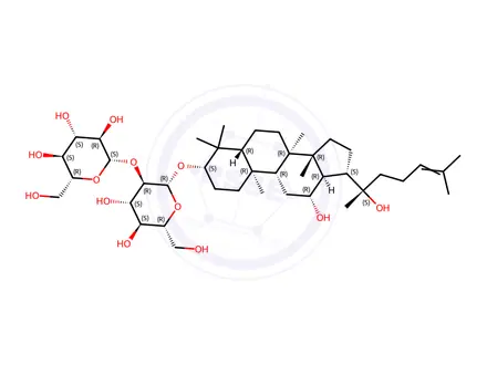 Chemical structure of Ginsenoside Rg3