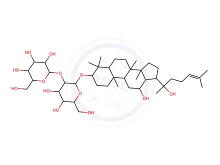 Chemical structure of Ginsenoside Rg3
