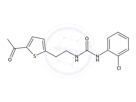 Chemical structure of 1-(2-(5-Acetylthiophen-2-yl)ethyl)-3-(2-chlorophenyl)urea