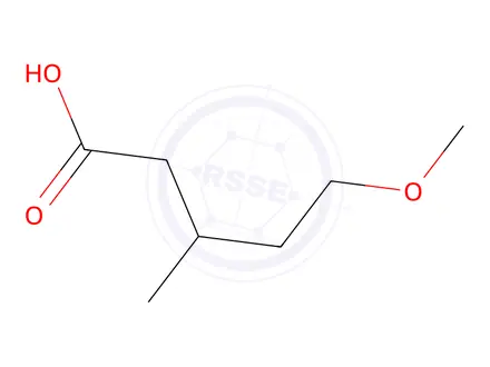 Chemical structure of 5-Methoxy-3-methylpentanoic acid