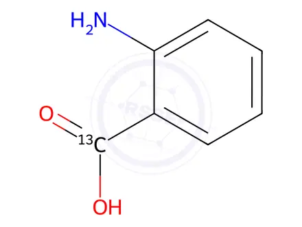 Chemical structure of Anthranilic Acid-alpha-13C
