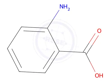 Chemical structure of o-Aminobenzoic acid copper complex