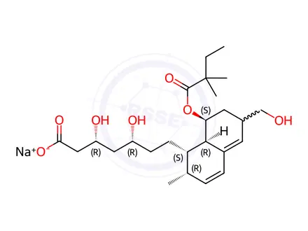 Chemical structure of 6'-Hydroxymethyl Simvastatin Acid (Sodium Salt)