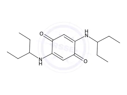 Chemical structure of 2,5-Bis(pentan-3-ylamino)cyclohexa-2,5-diene-1,4-dione