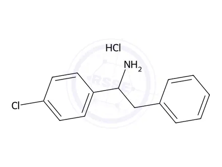 Chemical structure of 1-(4-Chlorophenyl)-2-phenylethan-1-amine hydrochloride