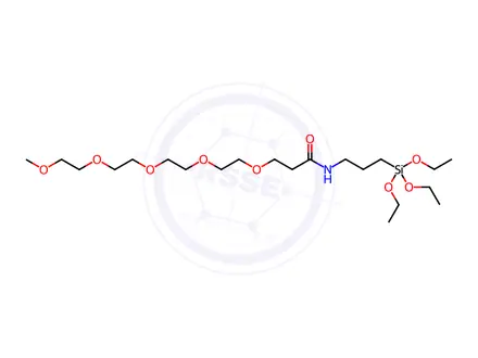 Chemical structure of m-PEG5-triethoxysilane