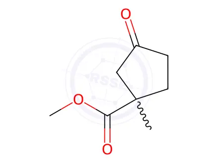 Chemical structure of 1-Methyl-3-oxo-cyclopentanecarboxylic acid methyl ester
