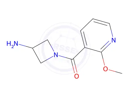 Chemical structure of 1-(2-methoxypyridine-3-carbonyl)azetidin-3-amine