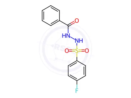 Chemical structure of n'-Benzoyl-4-fluorobenzenesulfonohydrazide