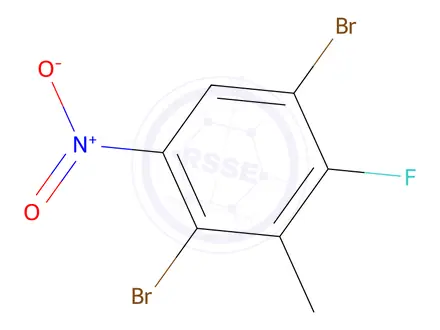 Chemical structure of 1,4-Dibromo-2-fluoro-3-methyl-5-nitrobenzene