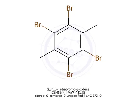 Chemical structure of 2,3,5,6-Tetrabromo-p-xylene