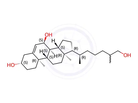 Chemical structure of 7α,27-dihydroxycholesterol