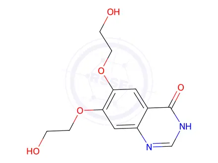 Chemical structure of 6,7-bis(2-hydroxyethoxy)quinazolin-4(3H)-one