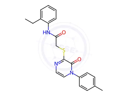 Chemical structure of N-(2-Ethylphenyl)-2-((3-oxo-4-(p-tolyl)-3,4-dihydropyrazin-2-yl)thio)acetamide