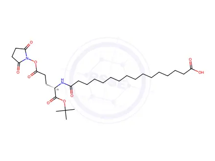 Chemical structure of Insulin Degludec Impurity 20