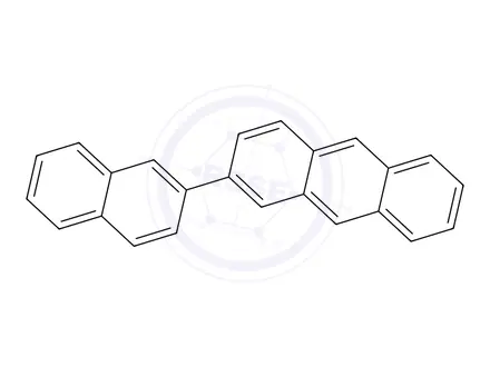 Chemical structure of 2-(naphthalen-2-yl)anthracene