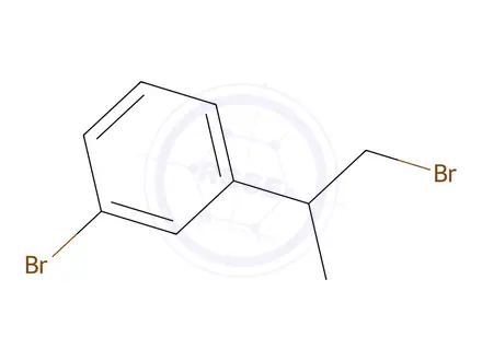 Chemical structure of 1-Bromo-3-(1-bromopropan-2-yl)benzene