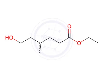 Chemical structure of ethyl 6-hydroxy-4-methylhexanoate