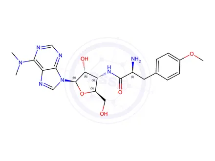 Chemical structure of Puromycin