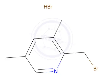 Chemical structure of 2-(Bromomethyl)-3,5-dimethylpyridine hydrobromide