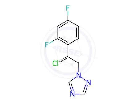 Chemical structure of 1-(2-chloro-2-(2,4-difluorophenyl)ethyl)-1H-1,2,4-triazole
