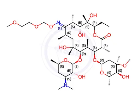 Chemical structure of Roxithromycin