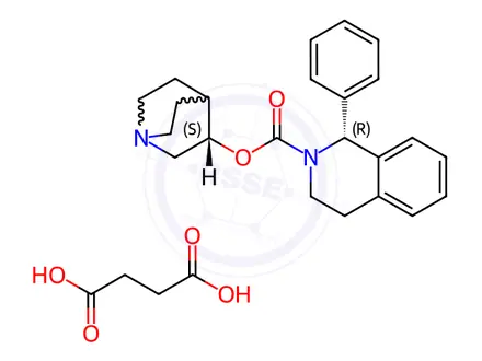 Chemical structure of Solifenacin EP Impurity F (Succinate Salt)