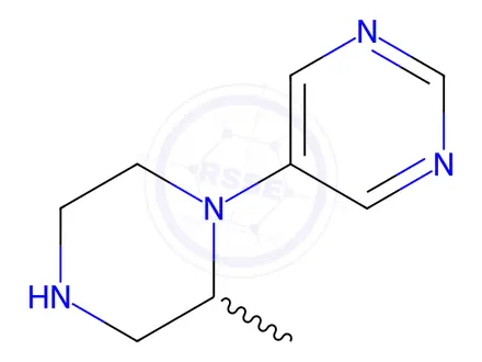 Chemical structure of 5-(2-Methylpiperazin-1-yl)pyrimidine